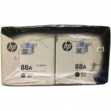 惠普（HP) CC388AD 黑色硒鼓 88A双支装(适用HP LaserJet1108 1106 M1213 1216 1136 M202 M226/M126 M128系列等)