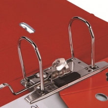 易达（Esselte）avance全包胶档案夹文件夹两孔夹 20133 红色 A4 3寸 背宽74MM