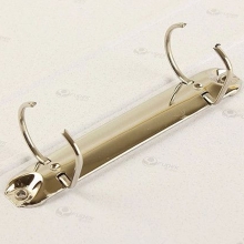 富得快（Fudek）A4 1.5寸PVC半包胶面硬皮2孔D型夹/纸板夹/档案夹 蓝色 HY555