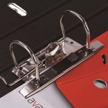 易达（Esselte）avance全包胶档案夹文件夹两孔夹 20147 黑色 A4 2寸背宽52MM