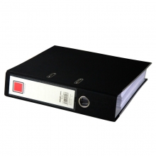 金得利（KINARY）CB1102 PVC半包胶档案夹 A4 3寸 黑色