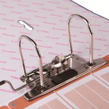 易达（Esselte）A4 3寸 半包胶档案夹快劳夹打孔资料夹两孔夹 标准型 27105 背宽74MM 蓝色