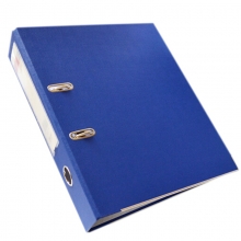 得力（Deli）5481 A4 3寸 PVC经济型快劳夹 背宽75MM 蓝色