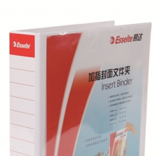 易达（Esselte）504440 A4 4孔 2寸 加插封面文件夹 背宽60MM 容纸量38mm 白色