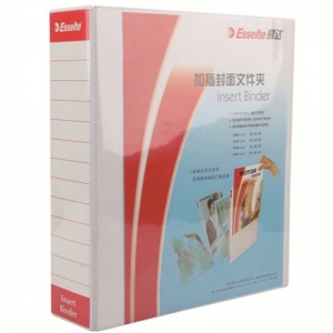 易达（Esselte）505440 A4 4孔 3寸 加插封面文件夹 背宽78MM 容纸量50mm 白色