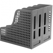 远生（USIGN）US-2005 四格固定资料架 A4 带抽屉 灰色