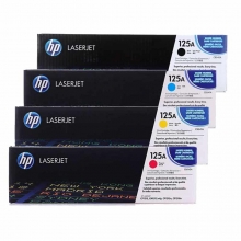 惠普（HP）CB540A-543A 黑彩硒鼓 四支套装 125A（适用HP Color LaserJet CP1215 1515n 1518ni）