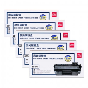 得力（deli）DBH-505AT 黑色硒鼓/激光碳粉盒 5只装（适用惠普HP P2035 P2035n P2055 P2055d/dn/x）