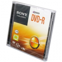 索尼（SONY）DVD-R 16速 4.7G 碟片/光盘/刻录盘/空白光盘 单片独立盒装 10片/盒