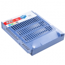 齐心（Comix）B2059 稳固型A4二层文件盘/文件座/文件框/文件架 蓝色