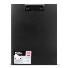 得力（deli）5440 A4折叠式板夹/折页板夹/会议夹/合同夹/签约本 颜色随机 单个装