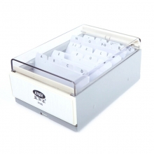 益而高（EAGLE）818S 约400枚 小号名片盒/名片整理盒/收纳盒 颜色随机