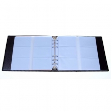 喜通（heeton）M360-326 可放360枚 皮面活页名片册 6孔O型 颜色随机