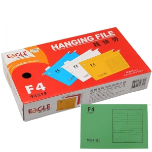 益而高（EAGLE）9351F 吊挂劳文件夹/挂快劳/快劳夹 FC 40个/盒 绿色