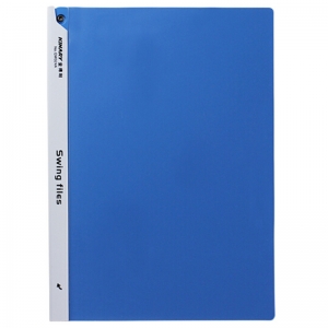 金得利（KINARY）QW324A A4拉杆报告夹/转杆报告夹/旋转杆报告夹 蓝色