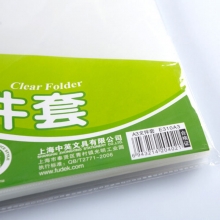 富得快（FUDEK）E310A3 单页文件套/单片夹 A3 厚度16C 20个装 白色