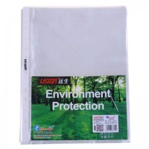 远生（USIGN）US-LW110 11孔文件保护套/文件袋/活页袋替芯 A4 100个装