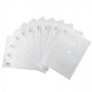 得力（deli）5502 按扣文件袋/A4钮扣袋/按扣资料袋 透明 10个装