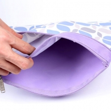 渡美（Dumei）NF-623-B6长款 22.5x11.5cm 彩色牛津布双层拉链袋 绿色