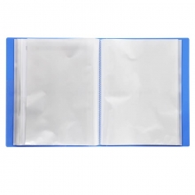 得力（deli）5210 标准型资料册/插页袋 A4 10页 蓝色