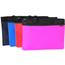 易利文（YILIWEN）100-5 加长双拉链手提加厚材质公文包/多功能文件袋 35*27cm 红色