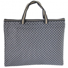 易利文（YILIWEN）915-10 仿皮双拉链手提文件袋 37*29.5cm 灰色