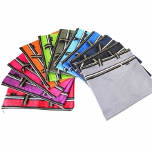 易利文（YILIWEN）915-3 水立方纹手提双拉链 37.5*30.5cm 紫色