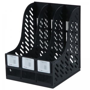 钊盛（ZSSI）ZS-318A 经济加厚型三联资料架/文件架 黑色