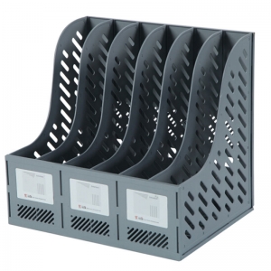 钊盛（ZSSI）ZS-3968 六联资料架/资料框/文件栏 A4 灰色