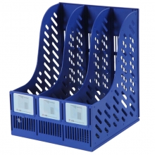 钊盛（ZSSI）ZS-318A 经济加厚型三联资料架/文件架 蓝色