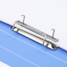 得力（Deli）5387 A4二孔D型+插袋文件夹/资料夹 蓝色