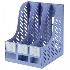 钊盛（ZSSI）ZS-318A 经济加厚型三联资料架/文件架 蓝色