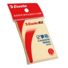 易达（Esselte）83005 黄色记事贴/便利贴/便签纸 75mm*50mm 100页/本 12本装