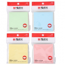 晨光（M&G）YS-10 多彩优事贴/易事贴/便利贴 76*76mm*100页 四色 十本装