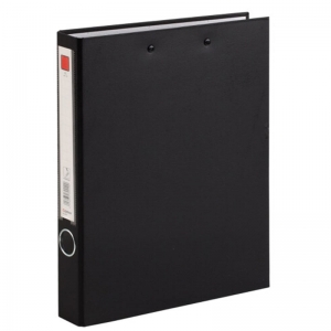 齐心（Comix）NO.336 A4纸板文件夹/资料夹/档案夹 2孔D型夹+板夹 黑色