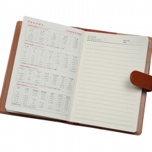 国俊众搏（GJZB）8618 商务带扣仿皮本/平装皮面本 B5-120页80g米黄道林内芯 棕色