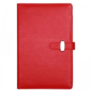 国俊众搏（GJZB）35606 磨砂PU仿皮活页笔记本/皮面本 A7（145*105mm）96页/6孔 红色