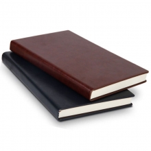 得力（deli）3306 商务办公笔记本/仿皮本/皮面本 A4-160页 黑色