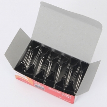益而高（EaGLE）SA18P 纸盒装长尾票夹/燕尾夹/长尾夹/铁夹子/凤尾夹 25mm 黑色 12只/盒