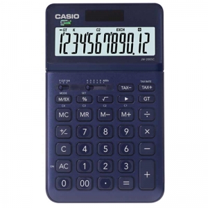 卡西欧（CASIO）JW-200SC-NY stylish时尚摇头式计算器 12位 星钻蓝
