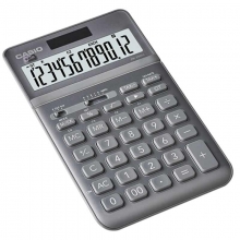 卡西欧（CASIO）JW-200SC-GY stylish时尚摇头式计算器 12位 铂晶银