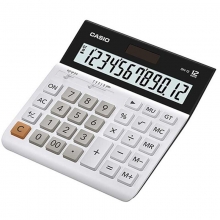 卡西欧（CASIO）DH-12-WE 中型超宽商务计算器 12位 白色
