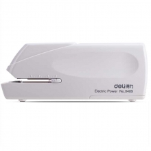 得力（deli）0489 电动订书机/电子自动装订订书器 20页（适用书针24/6,26/6）白色