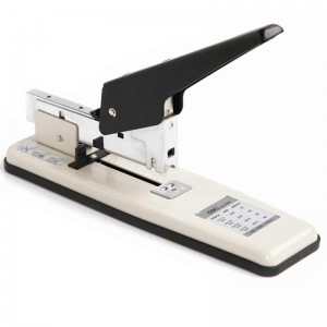 得力（deli）0394 重型订书机/加厚订书器 80页（适用书针23/6~23/13）灰色