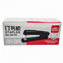 得力（deli）0416 轻便型厚层订书机 50页（适用书针23/6-24/8）颜色随机