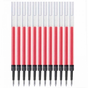 三菱（UNI）UMR-10 啫喱笔替芯/签字笔芯/中性笔芯 1.0mm（适用UM-153）红色 12支装
