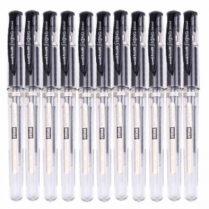 三菱（Uni）UM-153 防水速记中性笔/双珠签字笔（替芯UMR-10）1.0mm 黑色 12支装