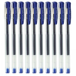 三菱（UNI）UM-100 中性笔/签字笔/双珠啫喱笔（替芯UMR-5）0.5mm 蓝色 10支装