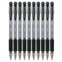 三菱（UNI）UM-151 财务专用极细签字笔/中性笔（替芯UMR-1）0.38mm 黑色 10支装