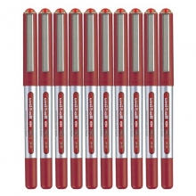 三菱（UNI）UB-150 透视耐水性直液性走珠笔/中性笔/签字笔 0.5mm 红色 10支装